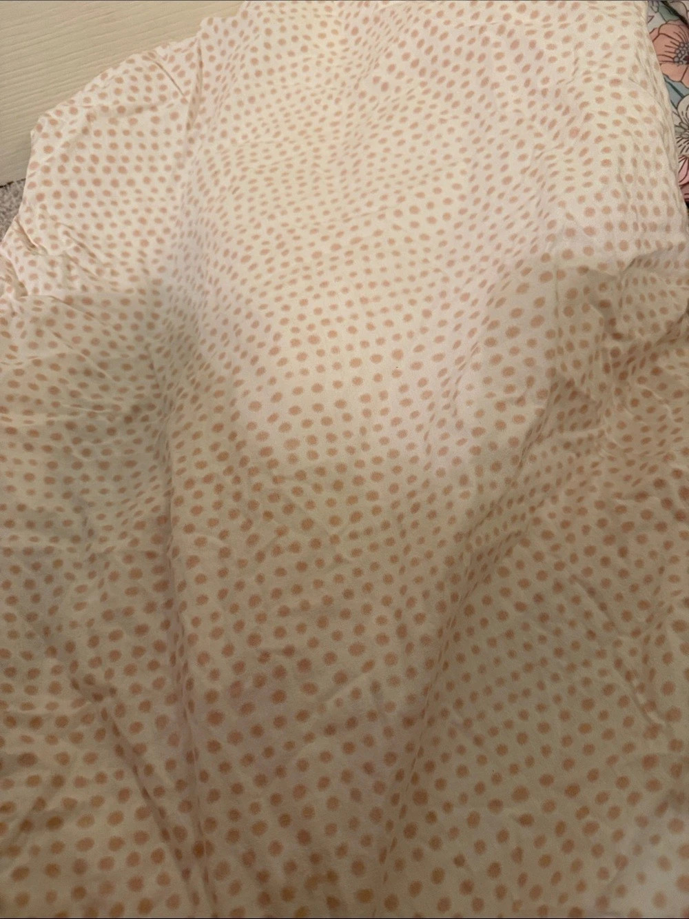 Pottery Barn Kids Modern Baby & Kids blush pink Polka Dot crib sheet